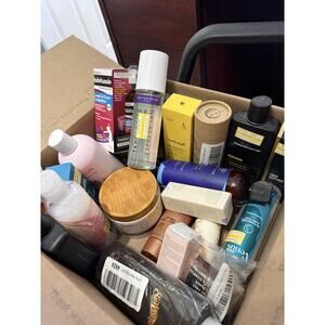 Mystery Beauty Bundle Box Face Hair Makeup Body Jewelry Products 50+ Items! NEW